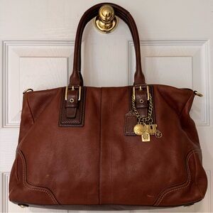 Coach Hamilton Satchel in Brown Leather